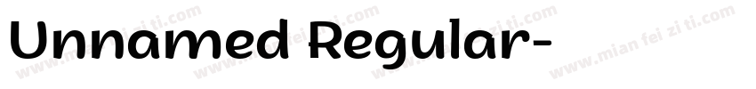 Unnamed Regular字体转换